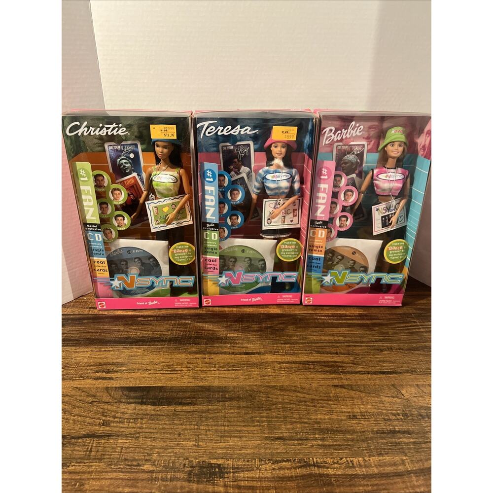 Barbie 2000 Mattel NSYNC #1 Fan Set Barbie Teresa Christie NIB